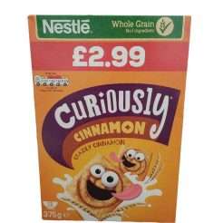 cereali alla cannella Nestlè curiously cinnamon