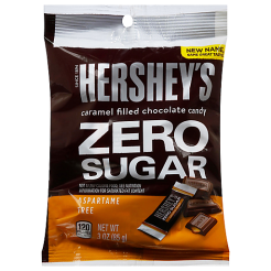 hershey's zero sugar caramel filled chocolate