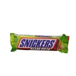 barretta snickers con torrone, caramello, mandorle, pistacchi e zafferano ricoperte di cioccolato