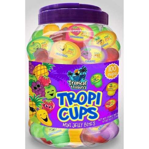 mini gelatine di frutta tropicale