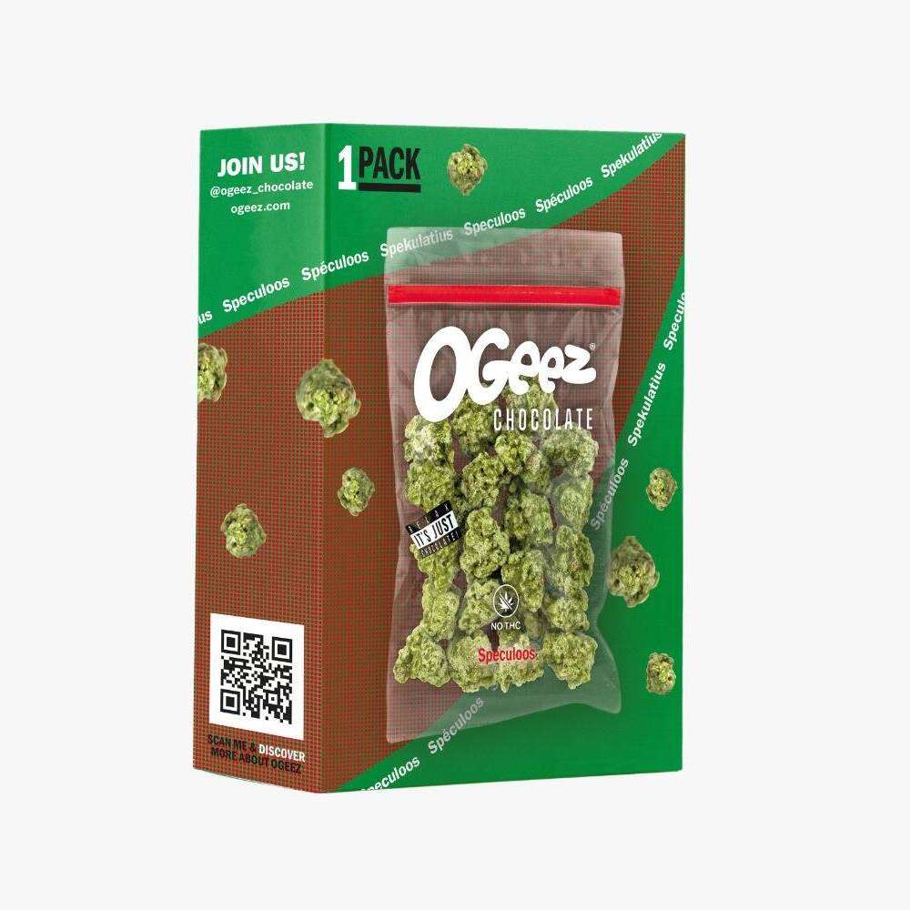 croccanti cioccolatini bianchi al the verde e pezzetti di biscotti