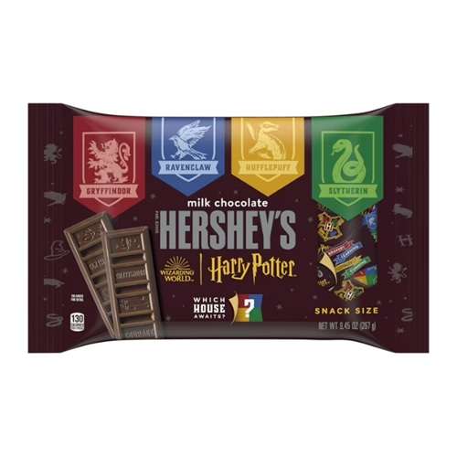 mini tavolette di cioccolato al latte a tema harry potter