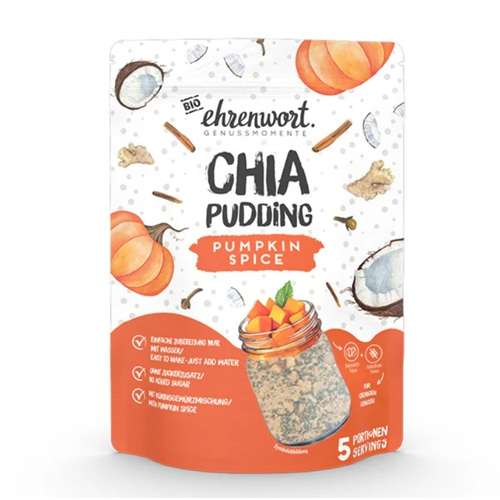 preparato per chia pudding alla zucca