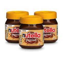 Nutella Peanut 371 g, confezione da 3 vasetti originali USA