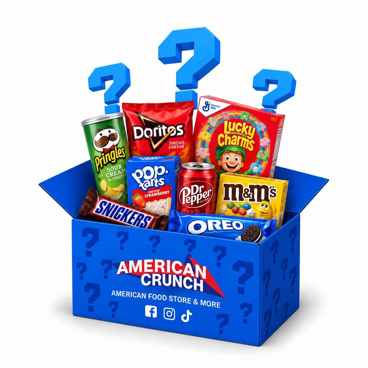 Mystery Crunchy Box Mystery Crunchy Box di American Crunch con snack americani a sorpresa